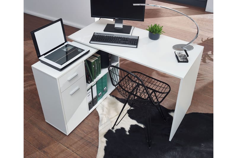 Gulshan skrivebord 120 cm - Hvid - Møbler - Borde - Kontorbord - Skrivebord