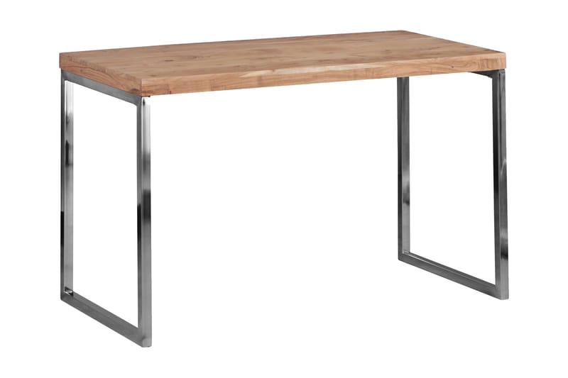 Hayoz Skrivebord 120 cm - Akacie/Krom - Møbler - Borde - Kontorbord - Skrivebord