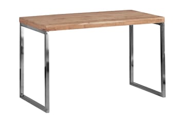 Hayoz Skrivebord 120 cm - Akacie/Krom - Møbler - Borde - Kontorbord - Skrivebord