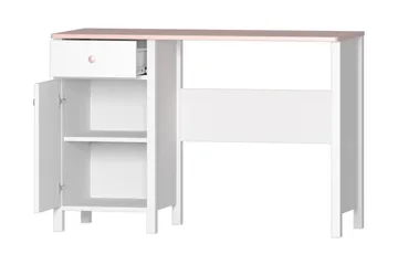 Hilts Skrivebord 110 cm med opbevaring Skuffe + skab - Møbler - Borde - Kontorbord - Skrivebord