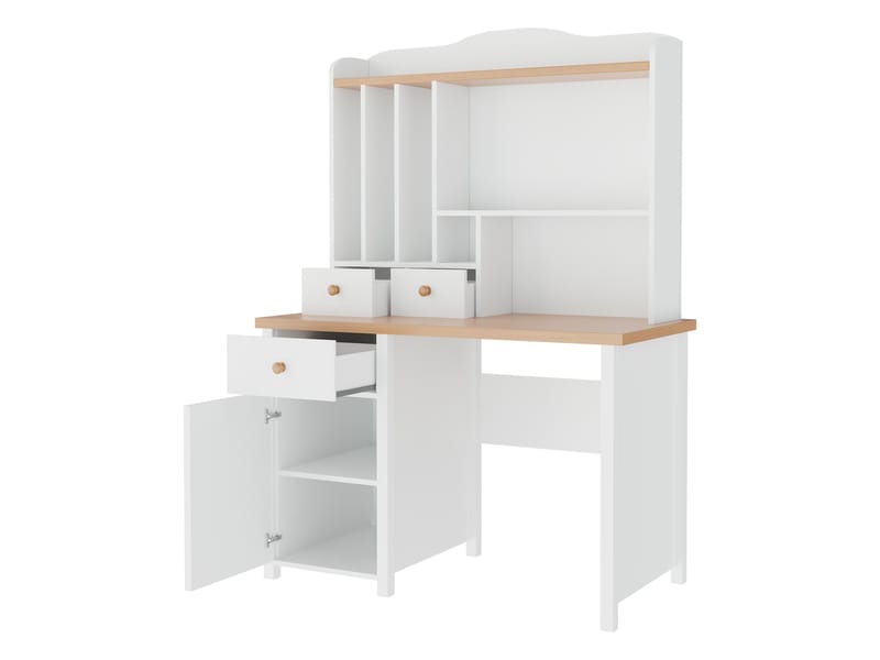 Skrivebord Historie Beige, eg - Beige, eg - Møbler - Borde - Kontorbord - Skrivebord