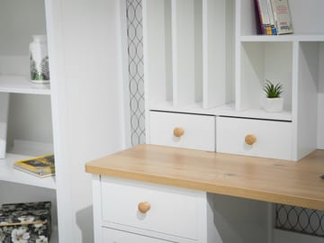 Skrivebord Historie Beige, eg - Beige, eg - Møbler - Borde - Kontorbord - Skrivebord