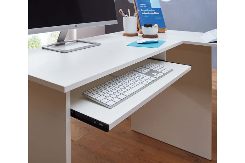Gulshan skrivebord 140 cm - Hvid - Møbler - Borde - Kontorbord - Skrivebord - hjørneskrivebord