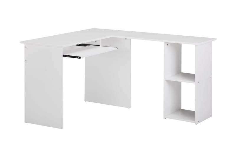 Gulshan skrivebord 140 cm - Hvid - hjørneskrivebord