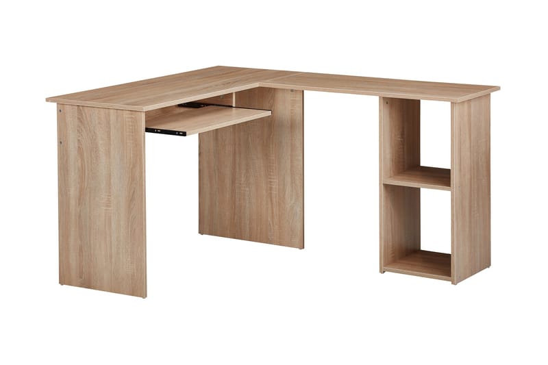 Gulshan skrivebord 140 cm - Natur - hjørneskrivebord