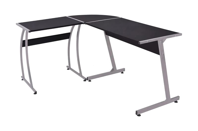 Hjørneskrivebord L-Formet Sort - Sort - Møbler - Borde - Kontorbord - Skrivebord