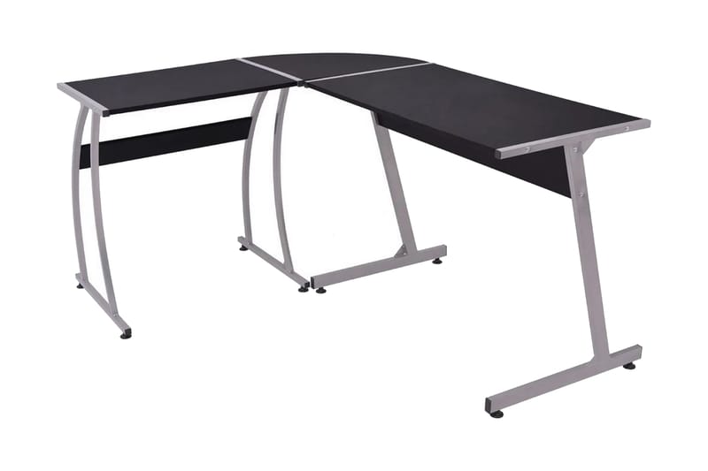 Hjørneskrivebord L-Formet Sort - Sort - Skrivebord