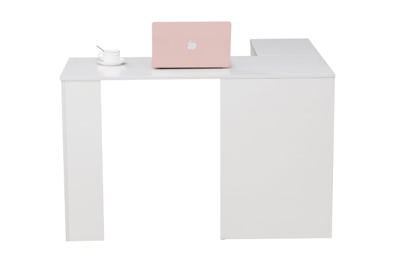 Valterra Skrivebord 120 cm - Sort/Hvid - hjørneskrivebord
