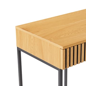 Skrivebord HOME4YOU Hampton 120x50x79 cm melamin med egetræsbark - egetræsbark / sort - Møbler - Borde - Kontorbord - Skrivebord