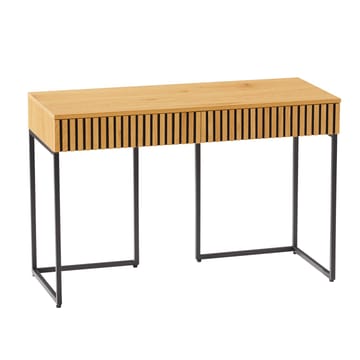 Skrivebord HOME4YOU Hampton 120x50x79 cm melamin med egetræsbark - egetræsbark / sort - Møbler - Borde - Kontorbord - Skrivebord