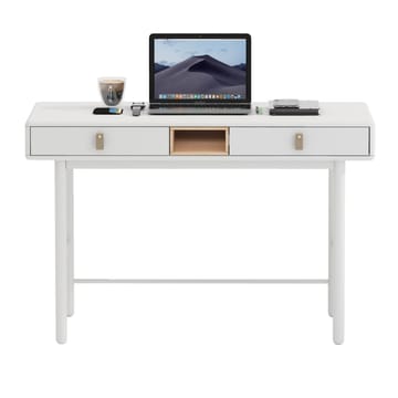 Skrivebord HOME4YOU Iris 120x60x75 cm hvid - hvid - Møbler - Borde - Kontorbord - Skrivebord