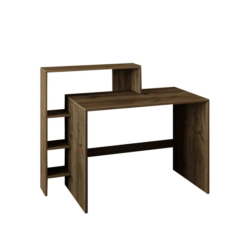 Skrivebord Homitis Amber (121,8 x 96 x 55 cm) Valnød, undefined