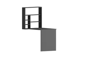 Irbene Vægskrivebord 59 cm med Opbevaringshylde - Antracit - Møbler - Borde - Kontorbord - Skrivebord