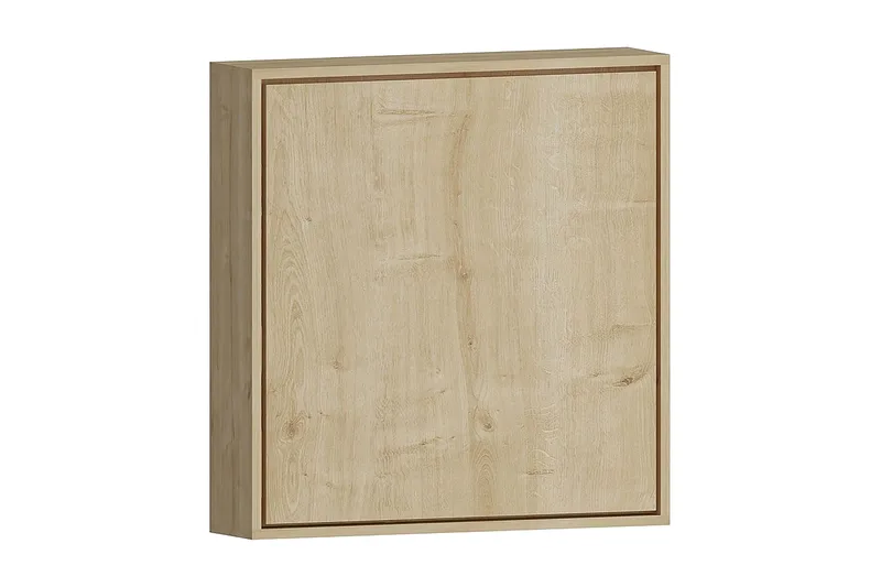 Irbene Vægskrivebord 59 cm med Opbevaringshylde, Natur