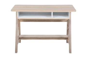 Jackson Skrivebord 110 cm med Opbevaring Hylde - Hvid - Møbler - Borde - Kontorbord - Skrivebord
