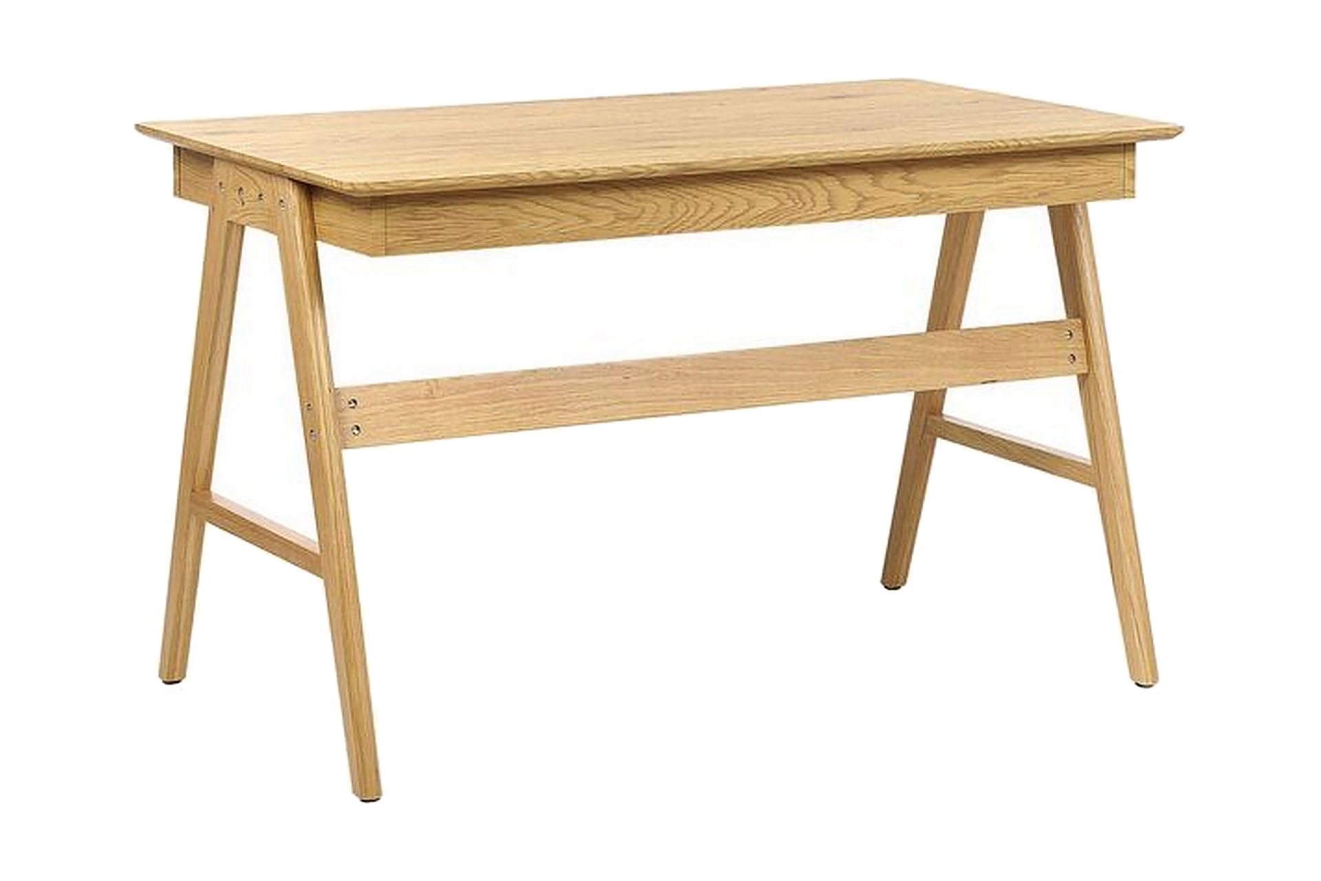 Jahnyia Skrivebord 120 cm 2 Skuffer - Lysebrun - Møbler - Borde - Kontorbord - Skrivebord