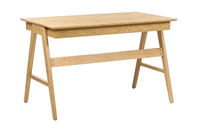 Jahnyia Skrivebord 120 cm 2 Skuffer - Lysebrun - Møbler - Borde - Kontorbord - Skrivebord