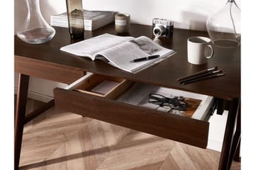 Jahnyia skrivebord med 2 skuffer - Træ / natur - Møbler - Borde - Kontorbord - Skrivebord