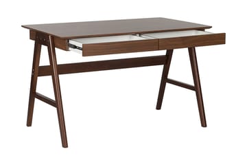 Jahnyia skrivebord med 2 skuffer - Træ / natur - Møbler - Borde - Kontorbord - Skrivebord