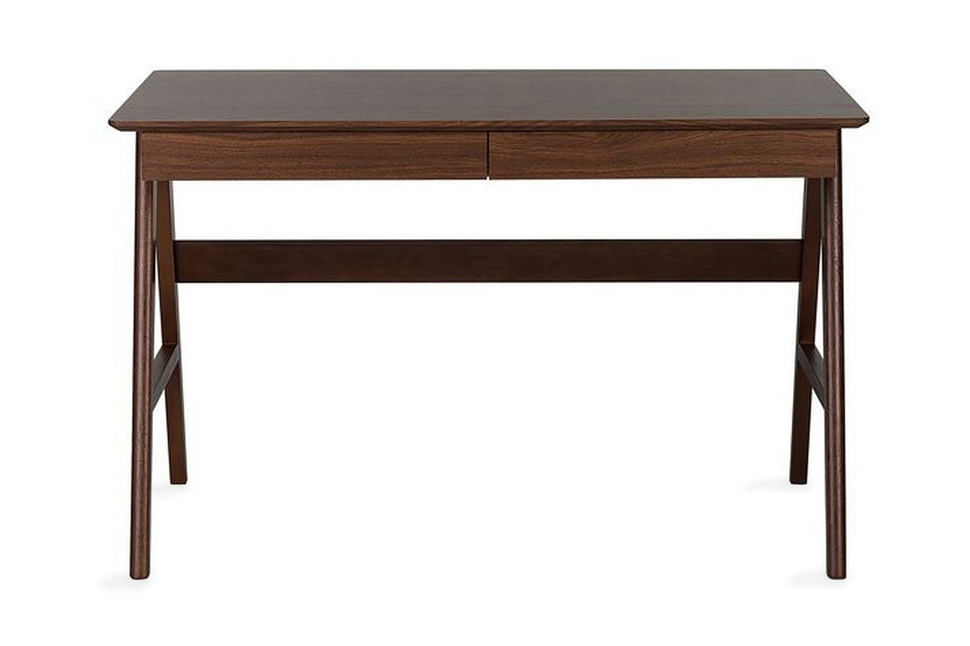 Jahnyia skrivebord med 2 skuffer - Træ / natur - Møbler - Borde - Kontorbord - Skrivebord