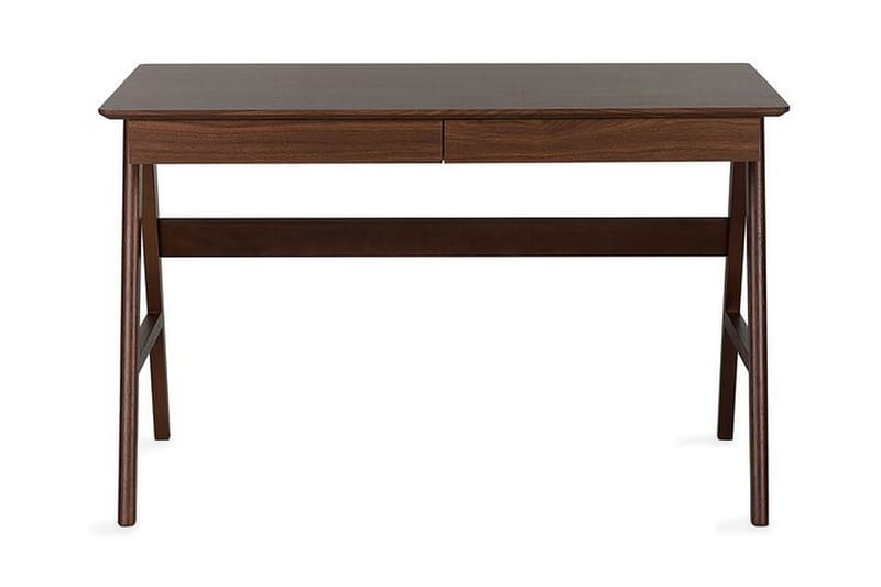 Jahnyia skrivebord med 2 skuffer - Træ / natur - Møbler - Borde - Kontorbord - Skrivebord