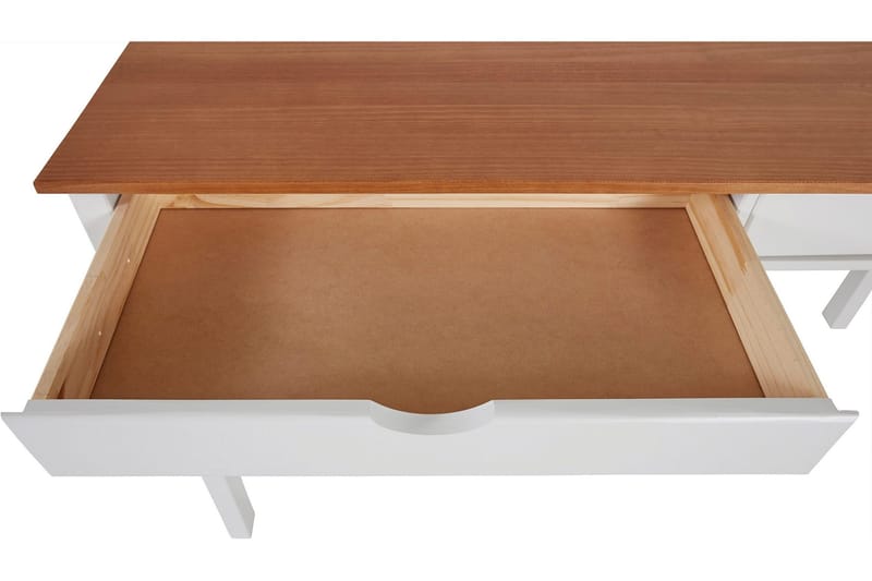 Juntol Skrivbord 140 cm Brown/White - Møbler - Borde - Kontorbord - Skrivebord