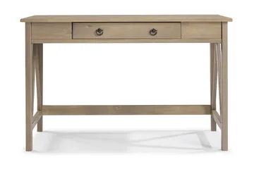 Kaholie Skrivebord 117 cm - Grå - Møbler - Borde - Kontorbord - Skrivebord