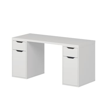 Skrivebord Kalune Design Alen 150 cm (150 x 75 x 60 cm) Hvid 2 skuffer, 2 skabe - Hvid - Møbler - Borde - Kontorbord - Skrivebord