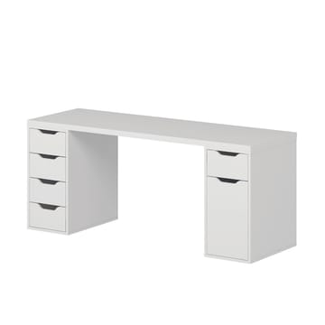 Skrivebord Kalune Design Alen 180 cm (180 x 75 x 60 cm) Hvid 5 skabe - Hvid - Møbler - Borde - Kontorbord - Skrivebord
