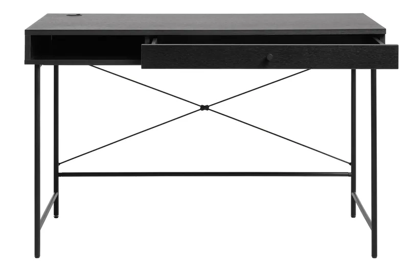 Kamello Skrivebord 120 cm - Sort - Møbler - Borde - Kontorbord - Skrivebord