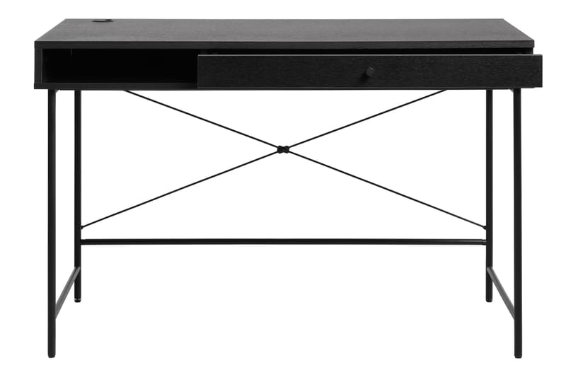 Kamello Skrivebord 120 cm - Sort - Møbler - Borde - Kontorbord - Skrivebord