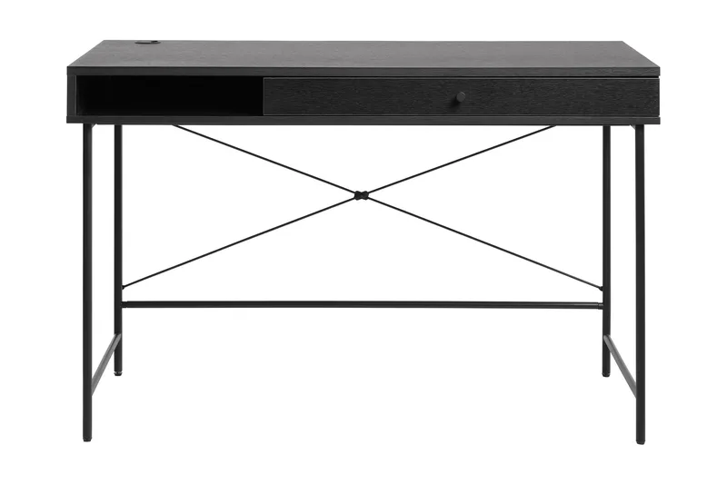 Kamello Skrivebord 120 cm, Sort