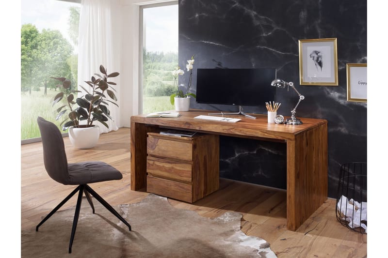 Kanaria Skrivebord 180 cm - Træ / natur - Skrivebord