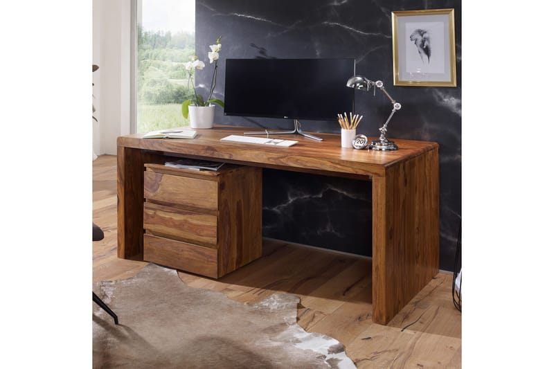 Kanaria Skrivebord 180 cm - Træ / natur - Møbler - Borde - Kontorbord - Skrivebord