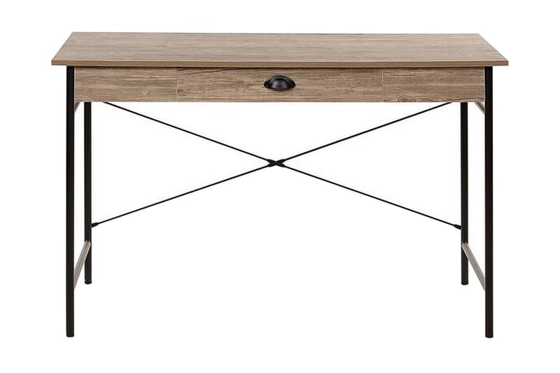 Kataliya Skrivebord 120 cm med Opbevaring Skuffe - Lyset Træ - Skrivebord