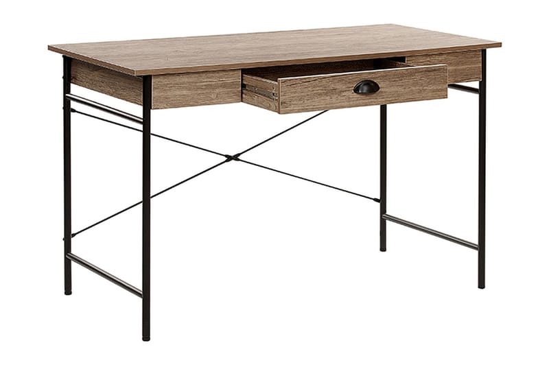 Kataliya Skrivebord 120 cm med Opbevaring Skuffe - Lyset Træ - Møbler - Borde - Kontorbord - Skrivebord