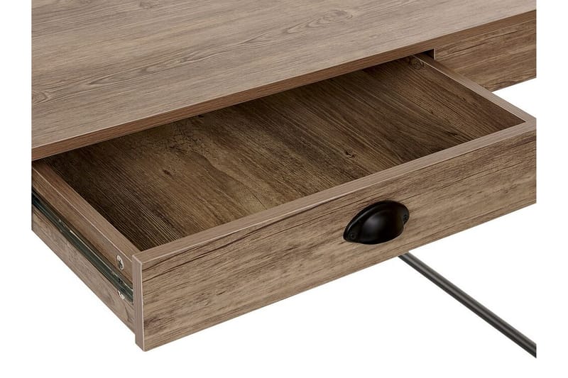 Kataliya Skrivebord 120 cm med Opbevaring Skuffe - Lyset Træ - Møbler - Borde - Kontorbord - Skrivebord
