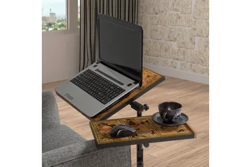 Kaulia Ståskrivebord 67 cm Små Bilder - Træ/natur/Sort - Møbler - Borde - Kontorbord - Skrivebord - hæve-sænke-bord