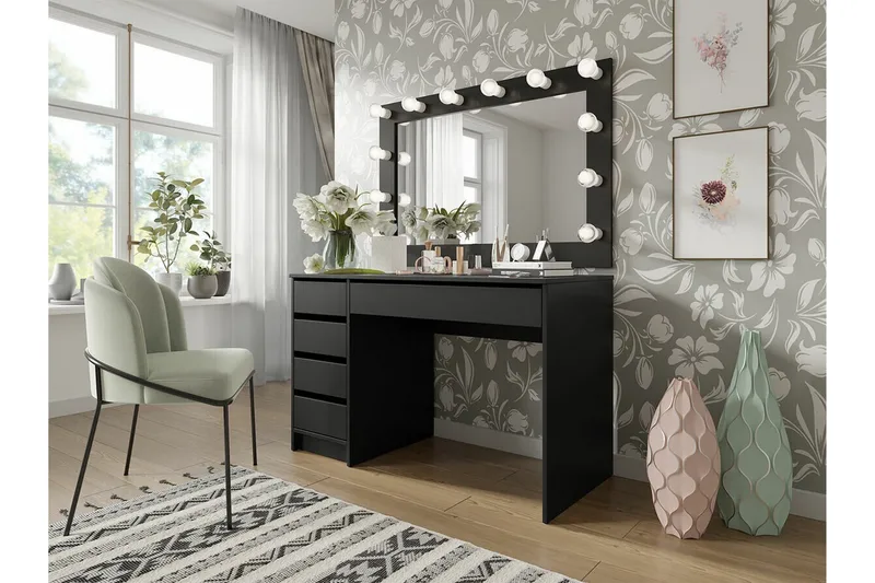 Kintore Skrivbord 120 cm Black - Møbler - Borde - Kontorbord - Skrivebord