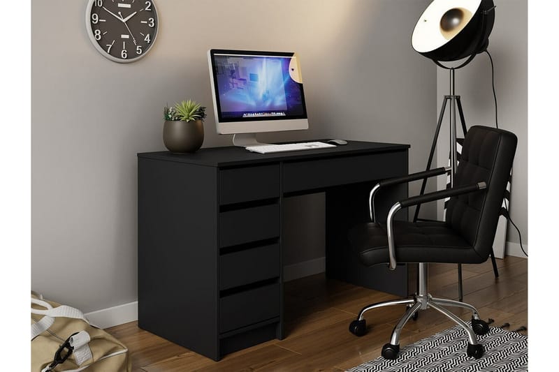 Kintore Skrivebord 120 cm - Sort - Møbler - Borde - Kontorbord - Skrivebord