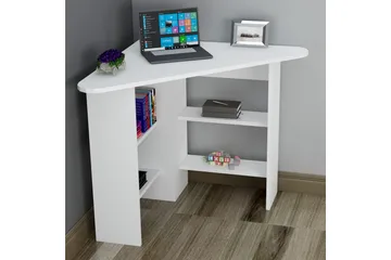 Kiolbassa Skrivebord 94 cm - Hvid - Møbler - Borde - Kontorbord - Skrivebord - hjørneskrivebord