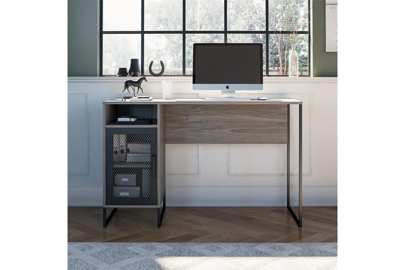 Klaudija Skrivebord - Grå - Møbler - Borde - Kontorbord - Skrivebord