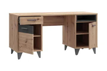 Kocherinovo Skrivebord 150 cm - Brun/Grå - Møbler - Borde - Kontorbord - Skrivebord