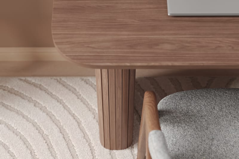 Kopparbo Skrivebord - Mørkebrunt valnøddetræ - Møbler - Borde - Kontorbord - Skrivebord