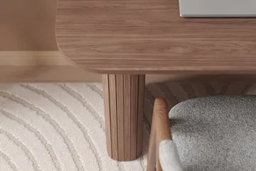 Kopparbo skrivebord - Mørkebrunt valnøddetræ - Møbler - Borde - Kontorbord - Skrivebord