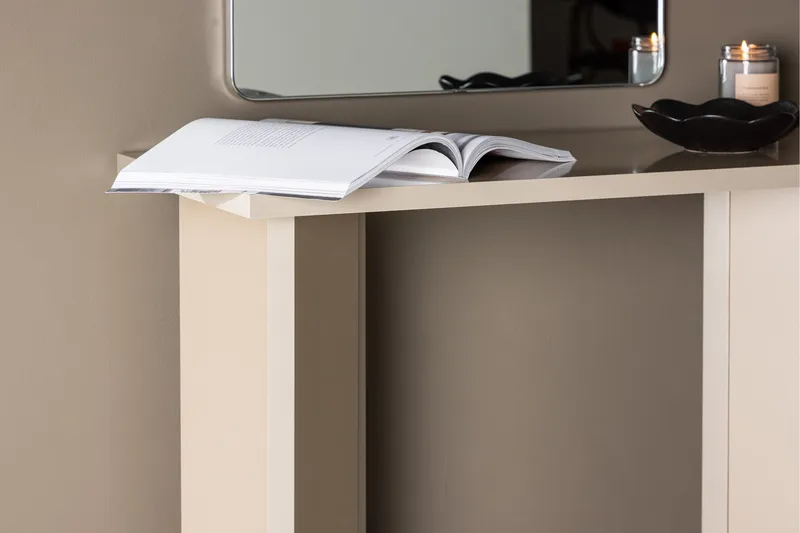 Kristansund Skrivebord 90x42 cm Beige - Venture Home - Møbler - Borde - Kontorbord - Skrivebord