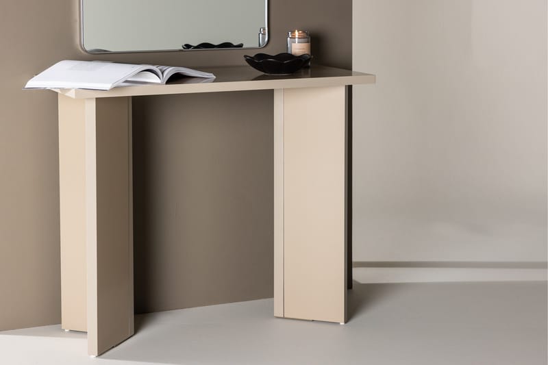 Kristansund Skrivebord 90x42 cm Beige - Venture Home - Møbler - Borde - Kontorbord - Skrivebord