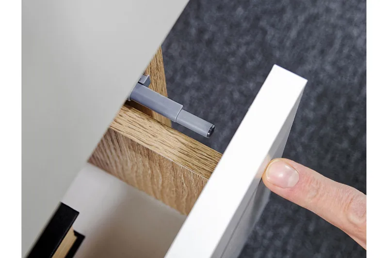 Kubana Skrivebord 130 cm med Opbevaring Skuffer - Grå/Hvid - Møbler - Borde - Kontorbord - Skrivebord