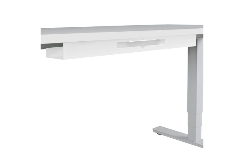 Lanndon Kabelholder Skrivebord - Hvid - Møbler - Borde - Kontorbord - Skrivebord