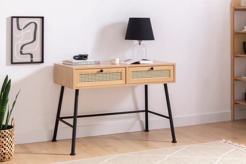 Makwana Skrivebord 107 cm - Nature - Møbler - Borde - Kontorbord - Skrivebord